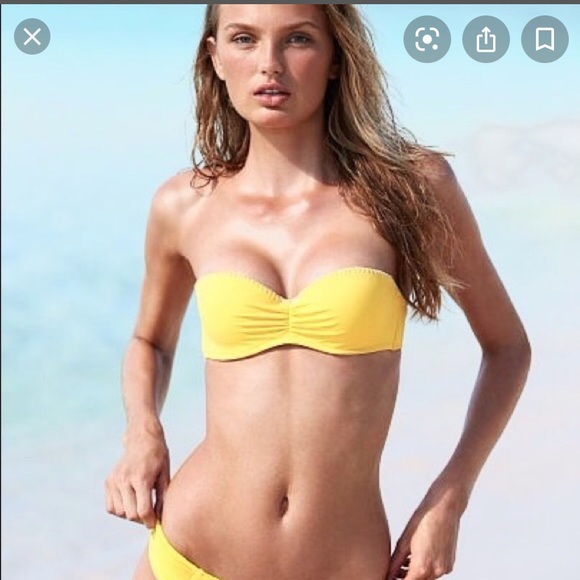 NWOT Victoria’s Secret Yellow flirt bandeau 34c - Picture 3 of 10